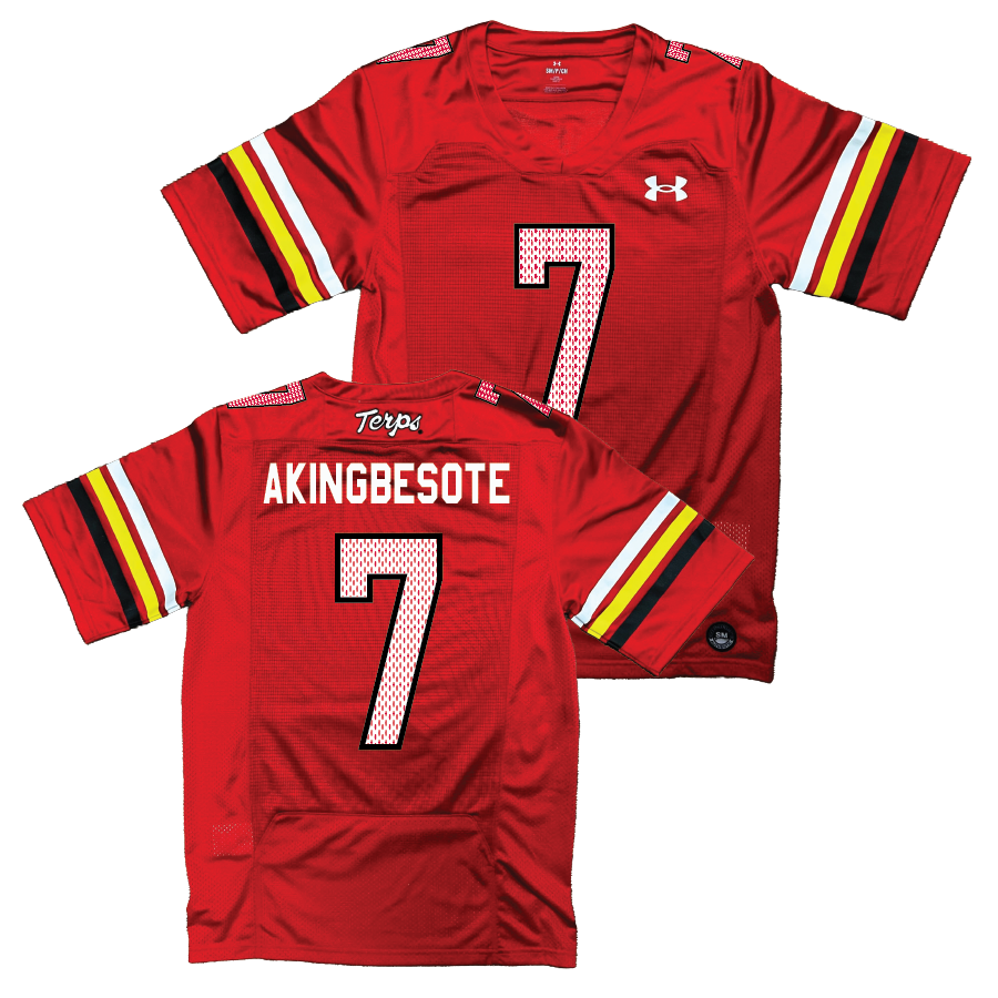 Maryland Under Armour NIL Replica Football Jersey - Tommy Akingbesote | #7