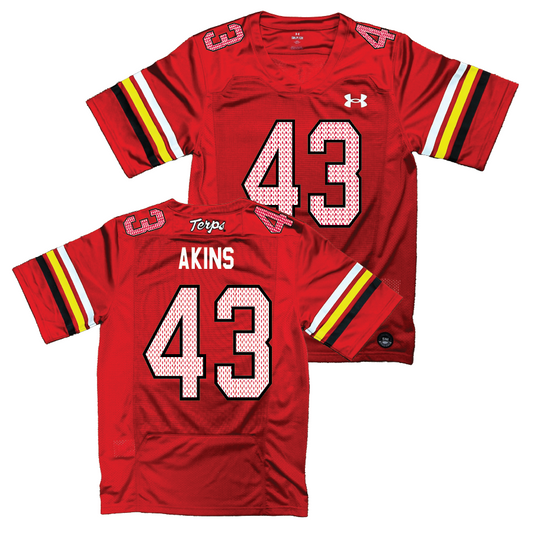 Maryland Under Armour NIL Replica Football Jersey - Jonathan Akins | #43