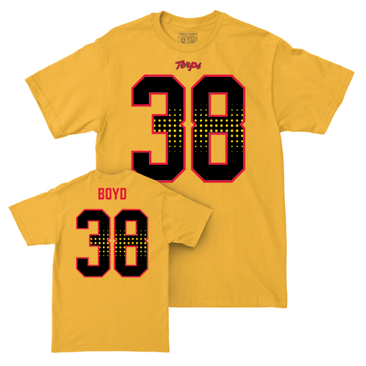 Gold Maryland Football Shirsey Tee - Dior Boyd | #38