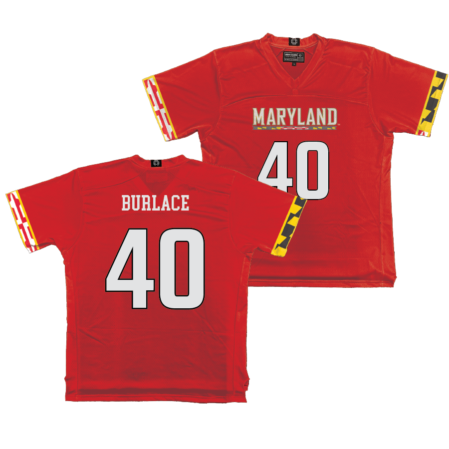 Maryland Men's Lacrosse Red Jersey - Colin Burlace | #40