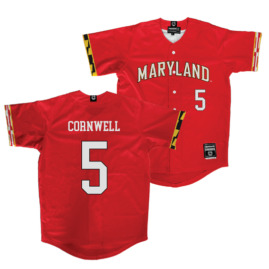 Maryland Softball Red Jersey - Caitlyn Cornwell | #5