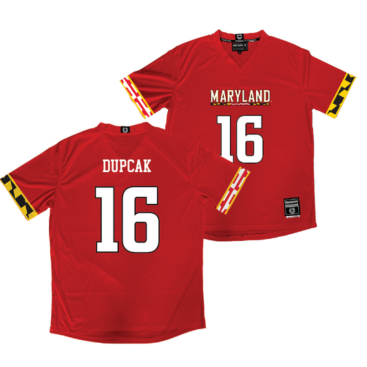 Maryland Women's Lacrosse Red Jersey  - Lexi Dupcak