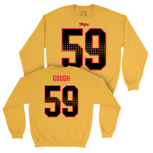 Gold Maryland Football Shirsey Crew - Ethan Gough | #59