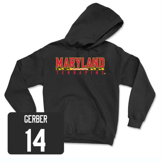 Men's Soccer Black Maryland Hoodie - Cameron Gerber