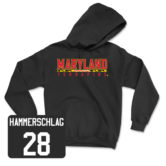 Women's Lacrosse Black Maryland Hoodie  - Julia Hammerschlag