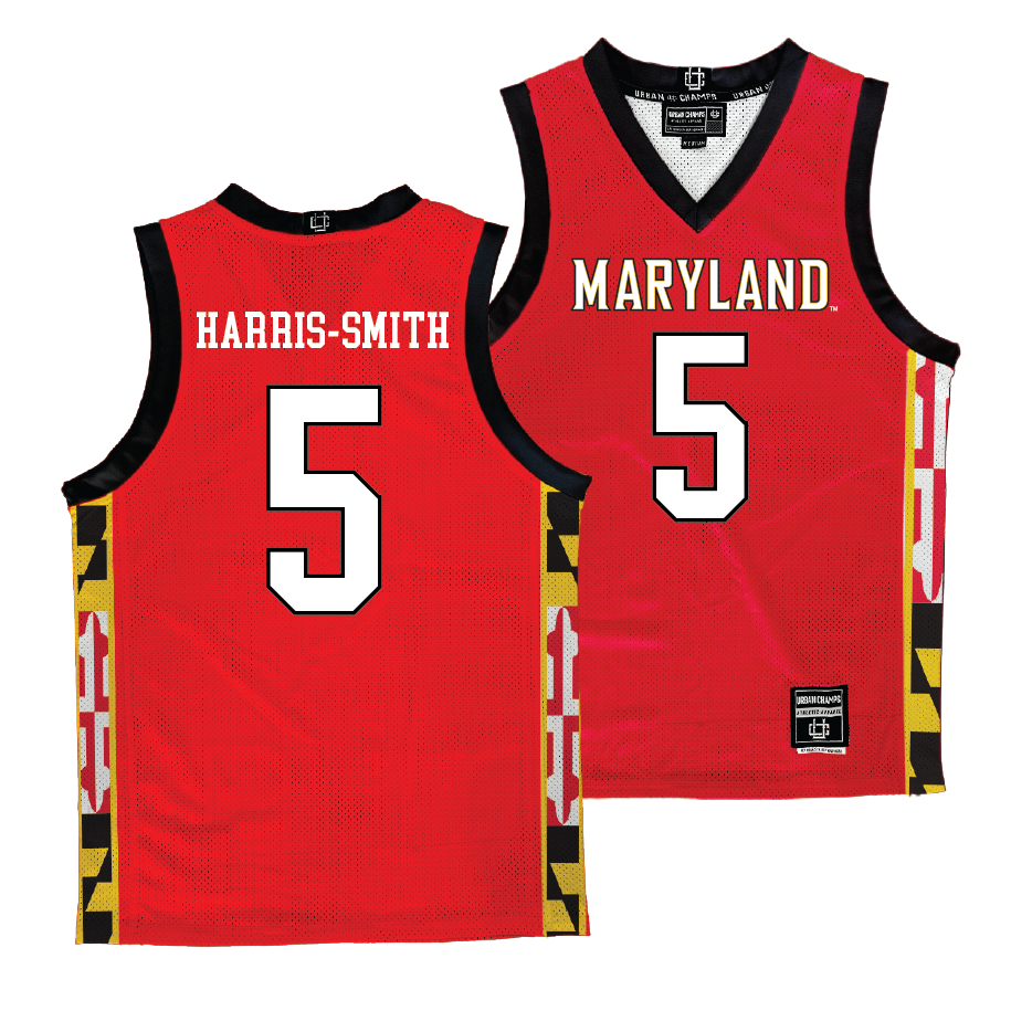 Maryland Men's Red Basketball Jersey - DeShawn Harris-Smith | #5