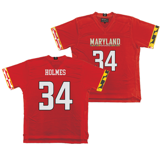 Maryland Men's Lacrosse Red Jersey - Geordy Holmes | #34