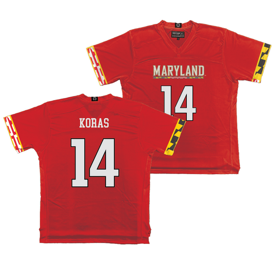 Maryland Men's Lacrosse Red Jersey - Charlie Koras | #14