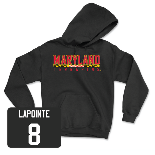 Women's Lacrosse Black Maryland Hoodie  - Lauren Lapointe