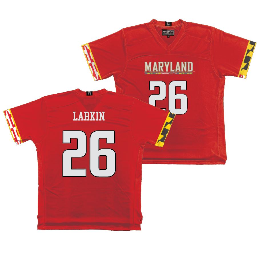 Maryland Men's Lacrosse Red Jersey - AJ Larkin | #26