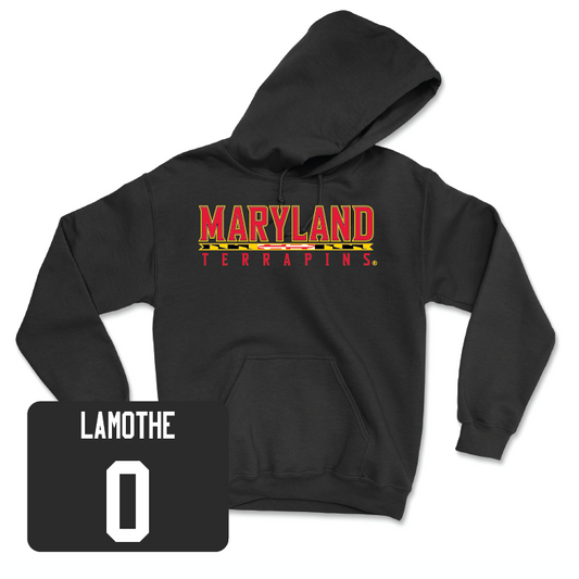 Men's Basketball Black Maryland Hoodie - Jahnathan Lamothe