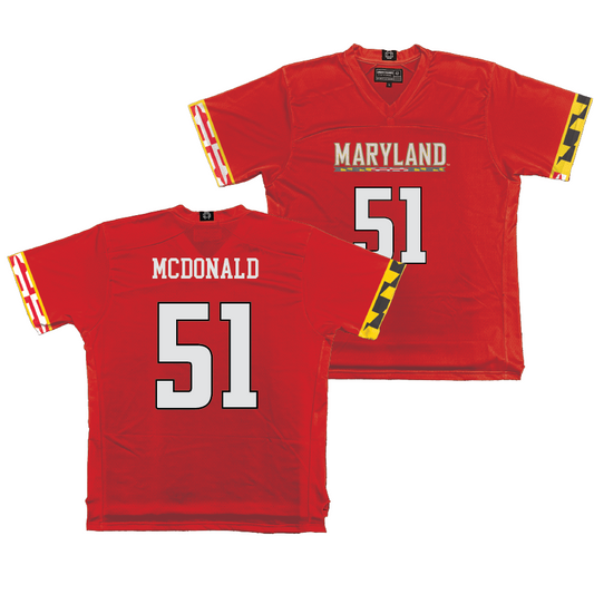 Maryland Men's Lacrosse Red Jersey - Jack McDonald | #51