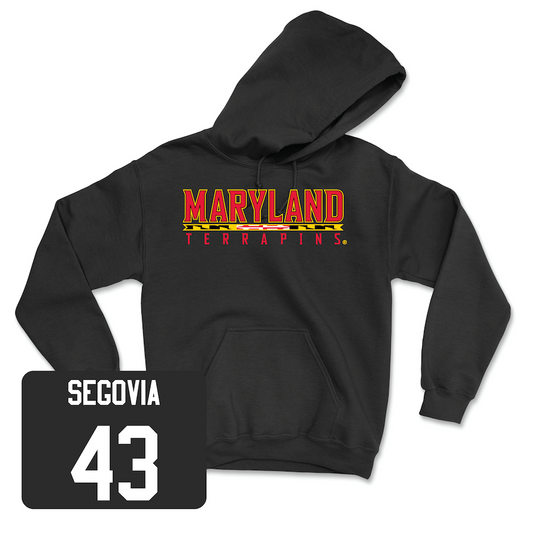 Black Football Maryland Hoodie Youth Small / Brenden Segovia | #43