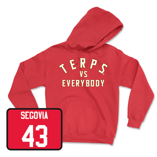 Red Football TVE Hoodie Youth Small / Brenden Segovia | #43