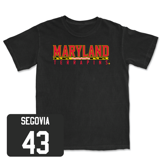 Black Football Maryland Tee Youth Small / Brenden Segovia | #43