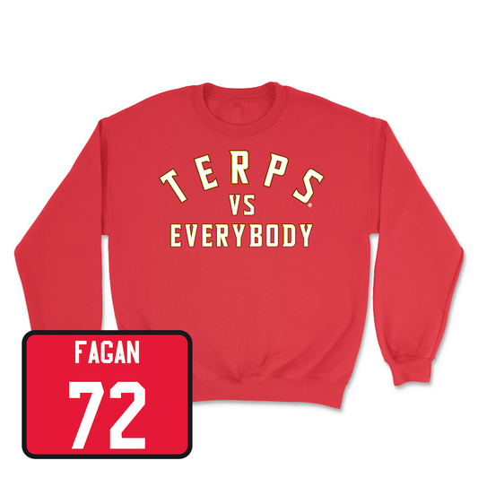 Red Football TVE Crew Youth Small / Conor Fagan | #72