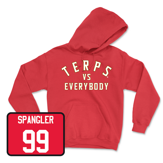 Red Football TVE Hoodie Youth Small / Colton Spangler | #99