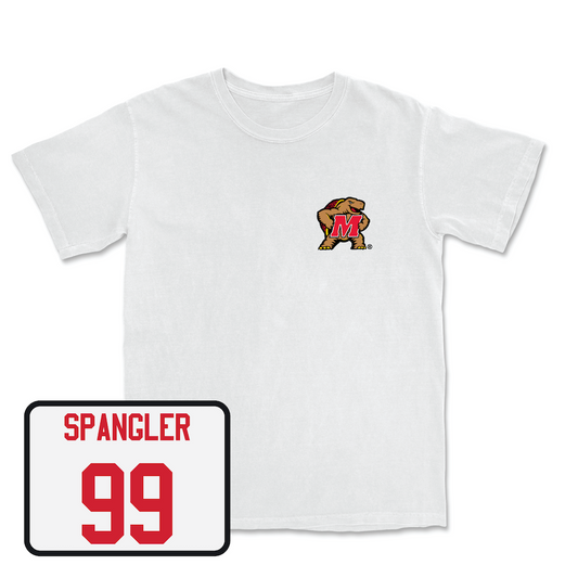 White Football Testudo Comfort Colors Youth Small / Colton Spangler | #99