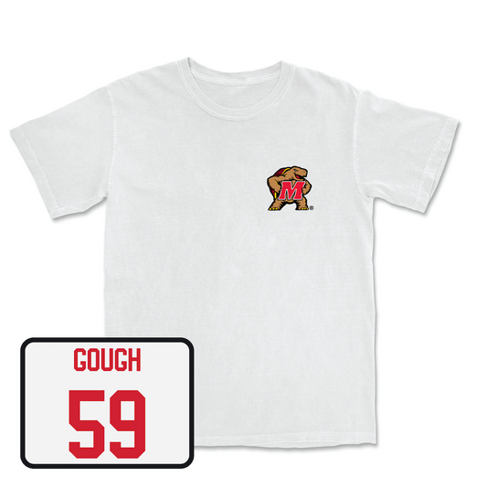 White Football Testudo Comfort Colors 2 Youth Small / Ethan Gough | #59
