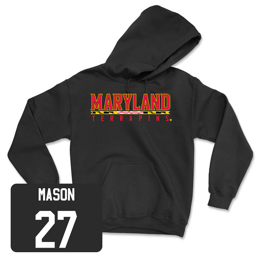 Black Football Maryland Hoodie 2 Youth Small / Eli Mason | #27