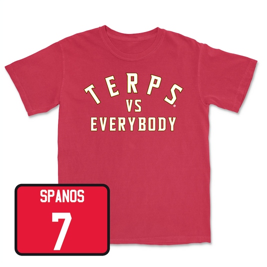 Red Men's Lacrosse TVE Tee Youth Small / Eric Spanos | #7