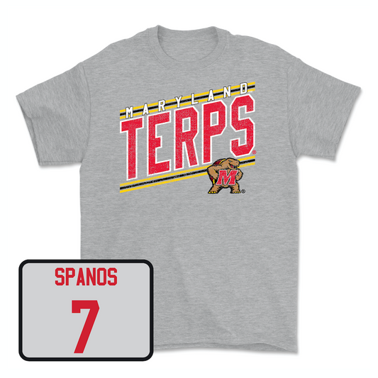 Sport Grey Men's Lacrosse Vintage Tee Youth Small / Eric Spanos | #7