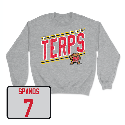 Sport Grey Men's Lacrosse Vintage Crew Youth Small / Eric Spanos | #7