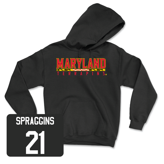 Black Football Maryland Hoodie 2 Youth Small / Gereme Spraggins | #21