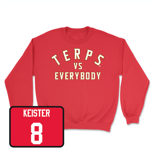Red Baseball TVE Crew 2 Youth Small / Kevin Keister | #8