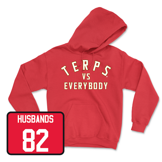 Red Football TVE Hoodie 3 Youth Small / Leron Husbands | #82
