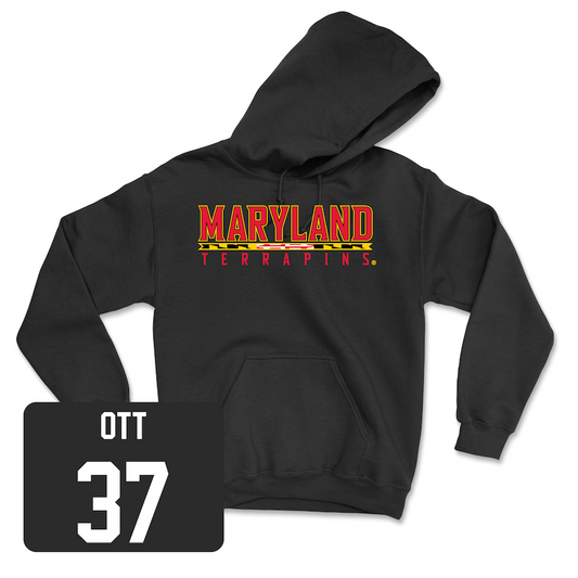 Black Baseball Maryland Hoodie Youth Small / Logan Ott | #37