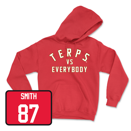 Red Football TVE Hoodie 3 Youth Small / Robert Smith | #87