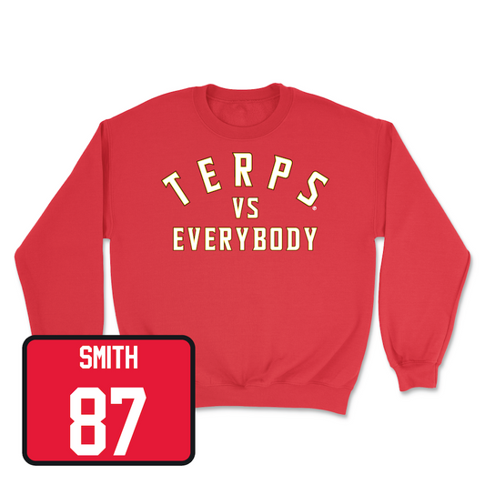 Red Football TVE Crew 3 Youth Small / Robert Smith | #87