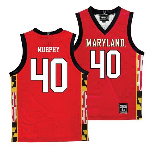 Maryland Men's Red Basketball Jersey  - Benjamin Murphy