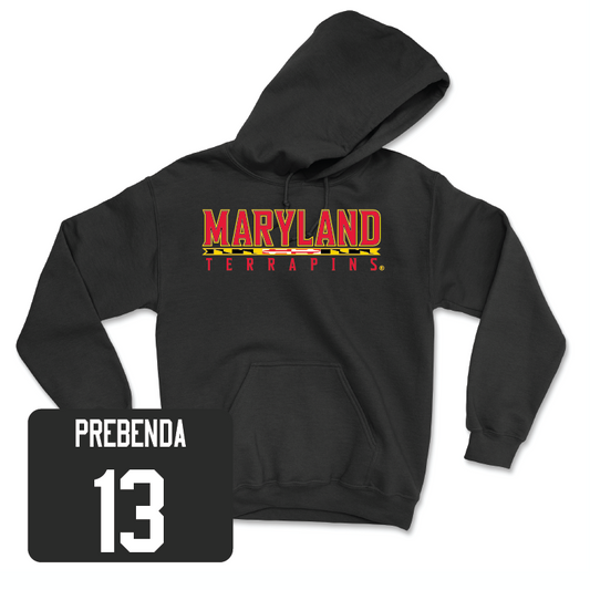 Men's Soccer Black Maryland Hoodie - Tyler Prebenda