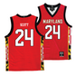 Maryland Men's Red Basketball Jersey - Donta Scott | #24