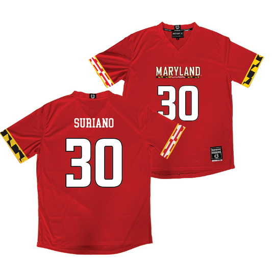 Maryland Women's Lacrosse Red Jersey  - JJ Suriano