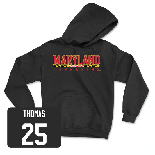 Women's Soccer Black Maryland Hoodie - Trysta Thomas