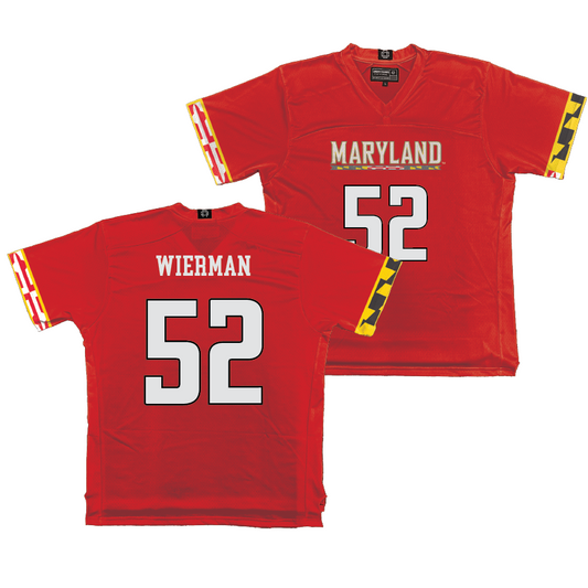 Maryland Men's Lacrosse Red Jersey - Luke Wierman | #52