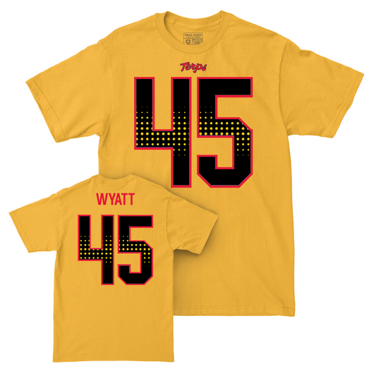 Gold Maryland Football Shirsey Tee - Kellan Wyatt | #45