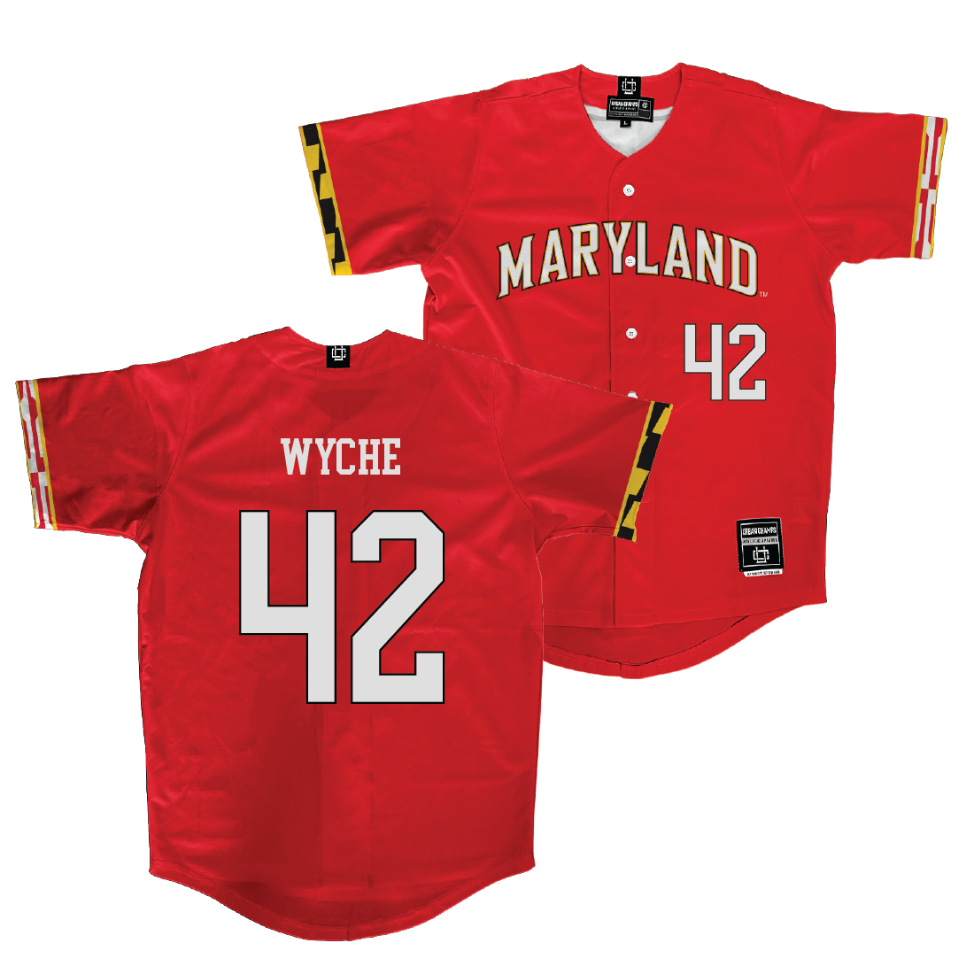 Maryland Softball Red Jersey - Courtney Wyche | #42