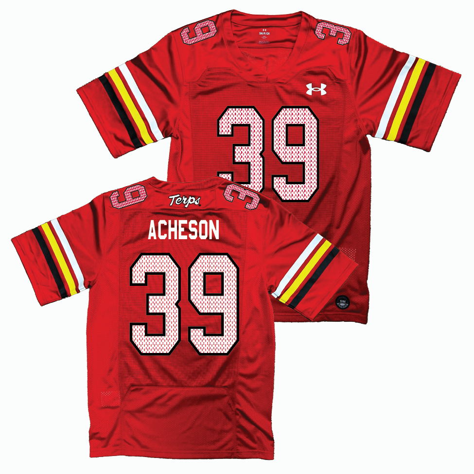 Maryland Under Armour NIL Replica Football Jersey   - Ryne Acheson