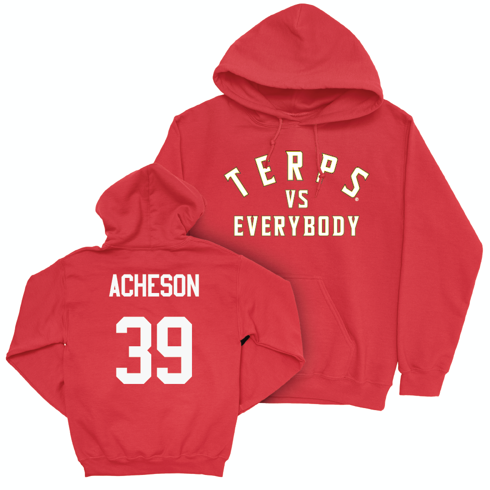 Red Football TVE Hoodie  - Ryne Acheson