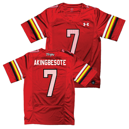 Maryland Under Armour NIL Replica Football Jersey - Tommy Akingbesote