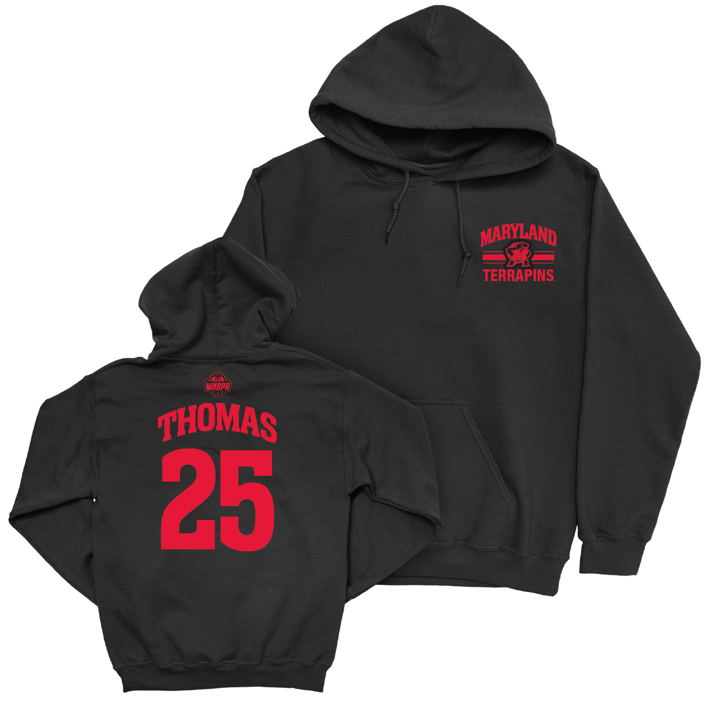 Legacy Collection: Maryland Women's Basketball Black Victory Hoodie - Alyssa Thomas | # 25