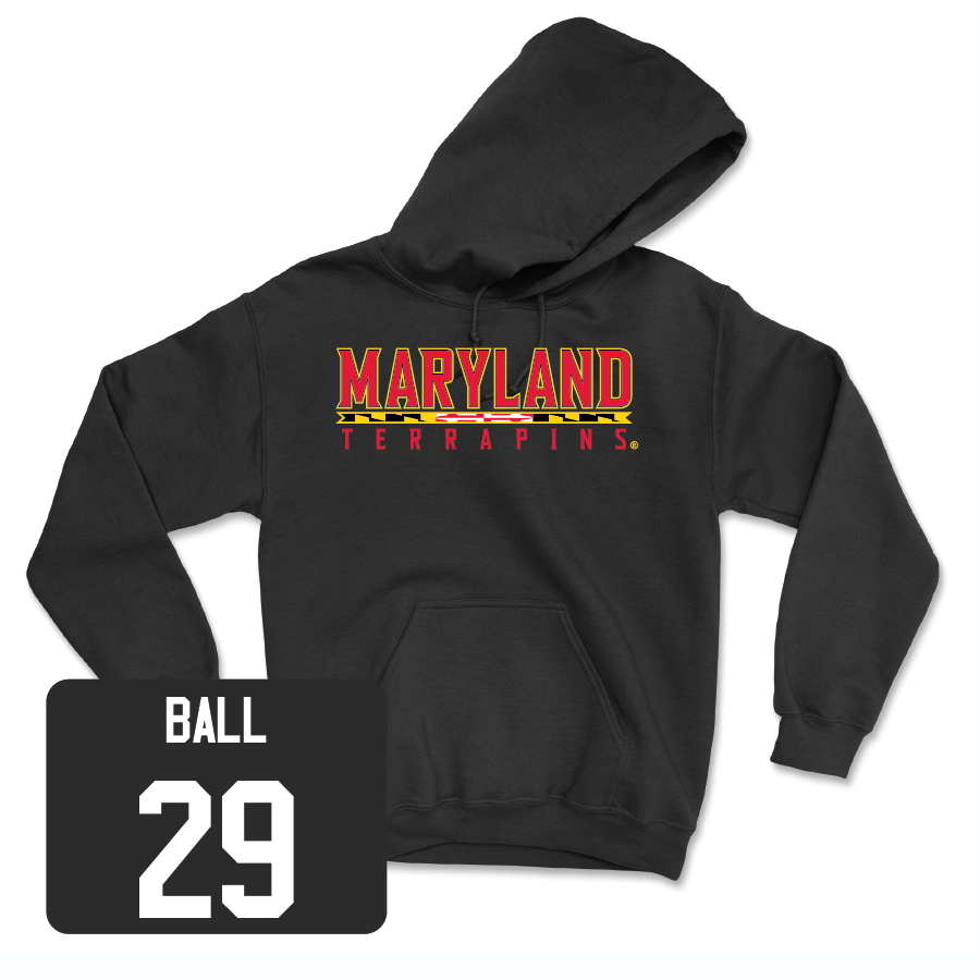 Women's Lacrosse Black Maryland Hoodie  - Meghan Ball