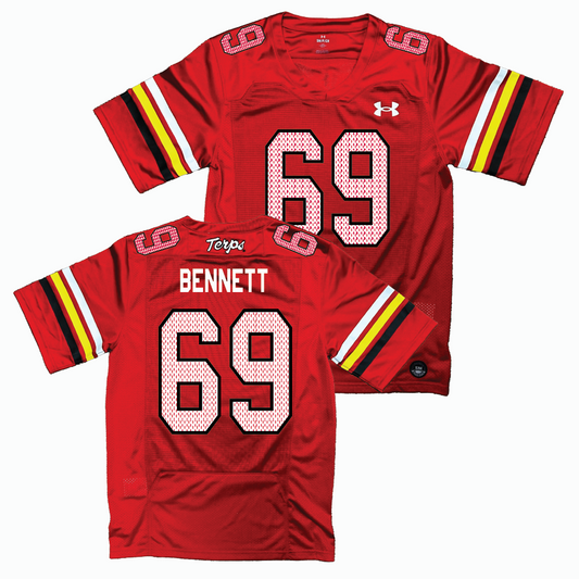 Maryland Under Armour NIL Replica Football Jersey   - Logan Bennett