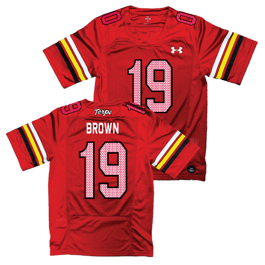 Maryland Under Armour NIL Replica Football Jersey  - Donnell Brown