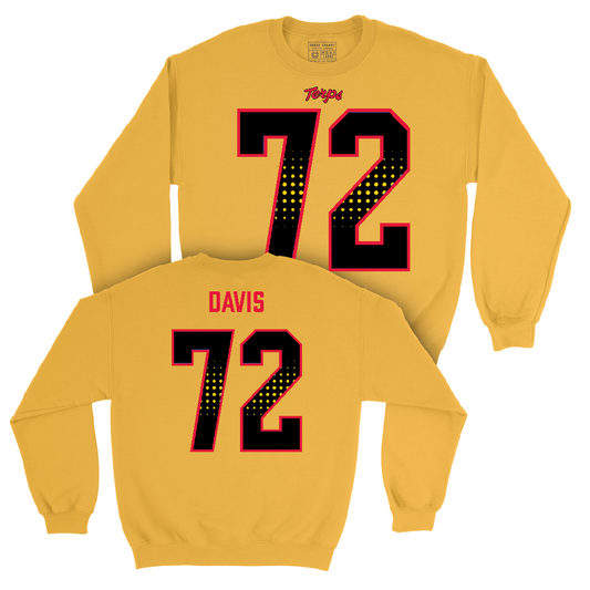 Gold Maryland Football Shirsey Crew  - Terez Davis