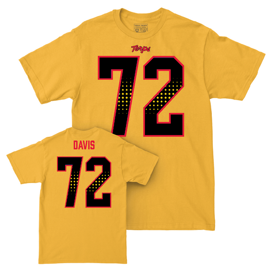 Gold Maryland Football Shirsey Tee  - Terez Davis